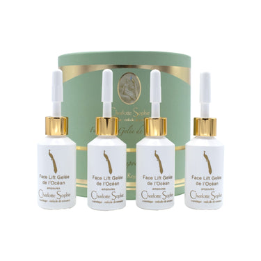 Face Lift Gelée de l'Océan is a face lifting emulsion to protect and lift your skin. Infused with Red Algae, Caviar, Babassu Oil and Almond oil.