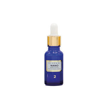 Medex Serum Nano-Emulsion with vitamins C, E, and Q10 helps restore dry, dull skin caused by environmental stress. It improves skin’s radiance and balance for a healthier look.