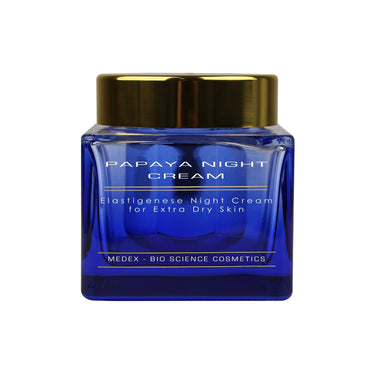 Night cream that improves skin hydration and replenishes nourishment. Formulated with Tinticosyn® to revitalize the skin. Fortified with papaya extract. Ideal for dry to extra dry skin types.