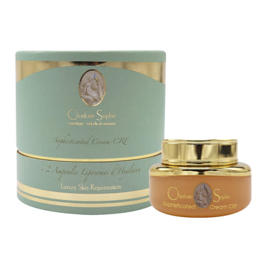 Sophisticated Cream CRF is a specifically repairing day and night cream with a wonderful scent. It uses the Cell Relaxation Factor to relax and soften the skin, as well as smoothing expression lines and minimizing the appearance of aging.