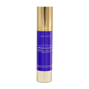 Vital Recover K is a special cream with Arnica, Camomile, and Vitamins A and E. This combo enhances microcirculation in the epidermis, stimulating skin regeneration.