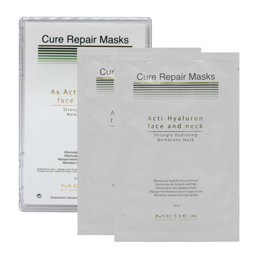 Strongly Hydrating mask suitable for all skin types, it hydrates and soothes with Aloe Vera and Hyaluronic Acid, enhancing moisture and collagen production.