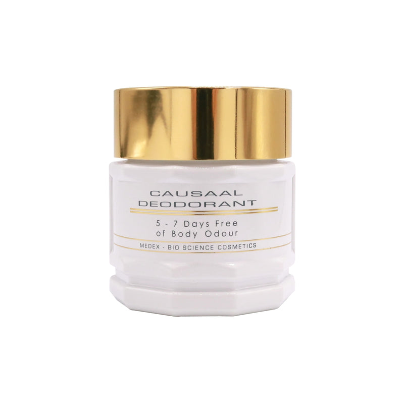 Unique, mild, and natural deodorant cream designed to keep body odors away for up to five to seven days.