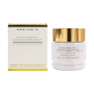 Unique, mild, and natural deodorant cream designed to keep body odors away for up to five to seven days.